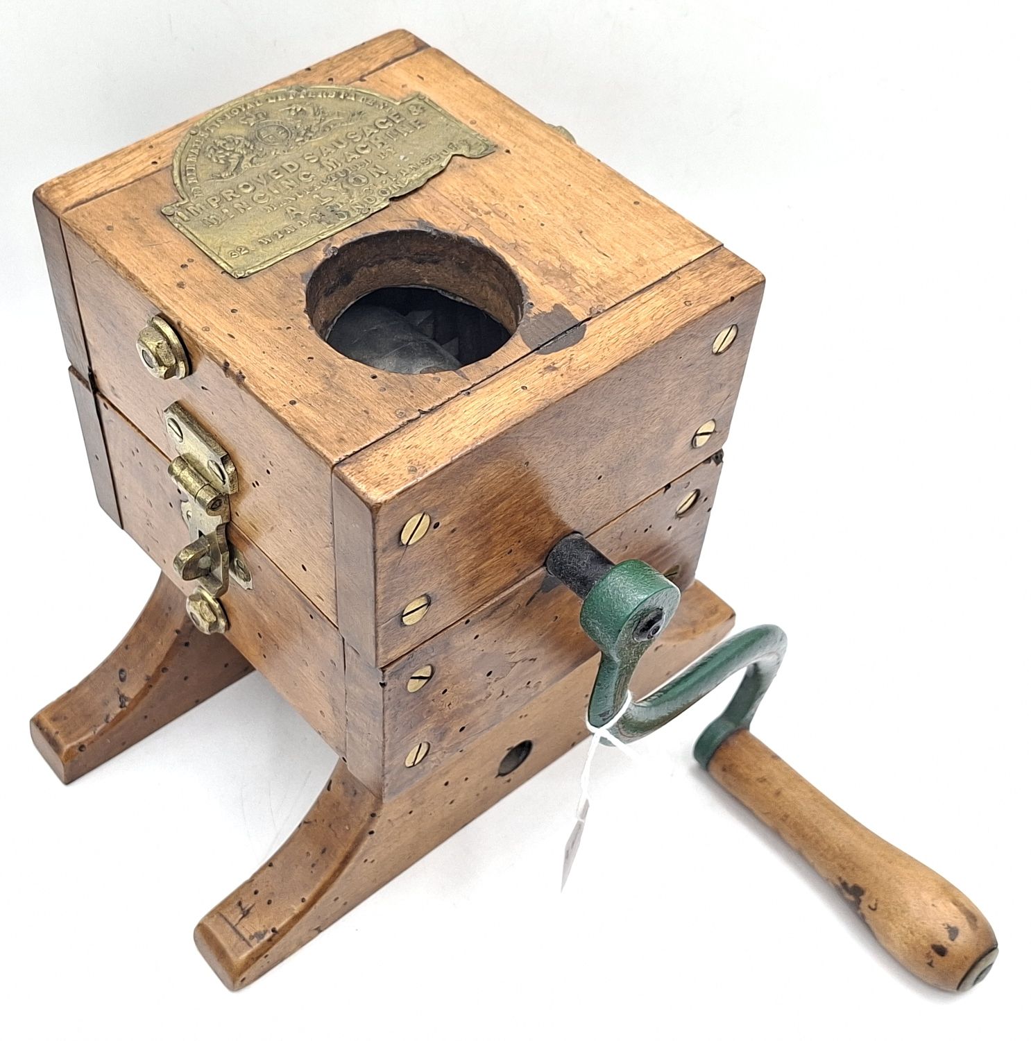 97 · ANTIQUE ENGLISH SAUSAGE AND MINCING MACHINE