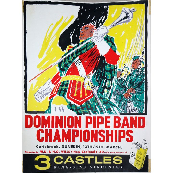 ADVERTISING POSTER  -  DOMINION PIPE BAND CHAMPIOSHIPS [ca 1964]
