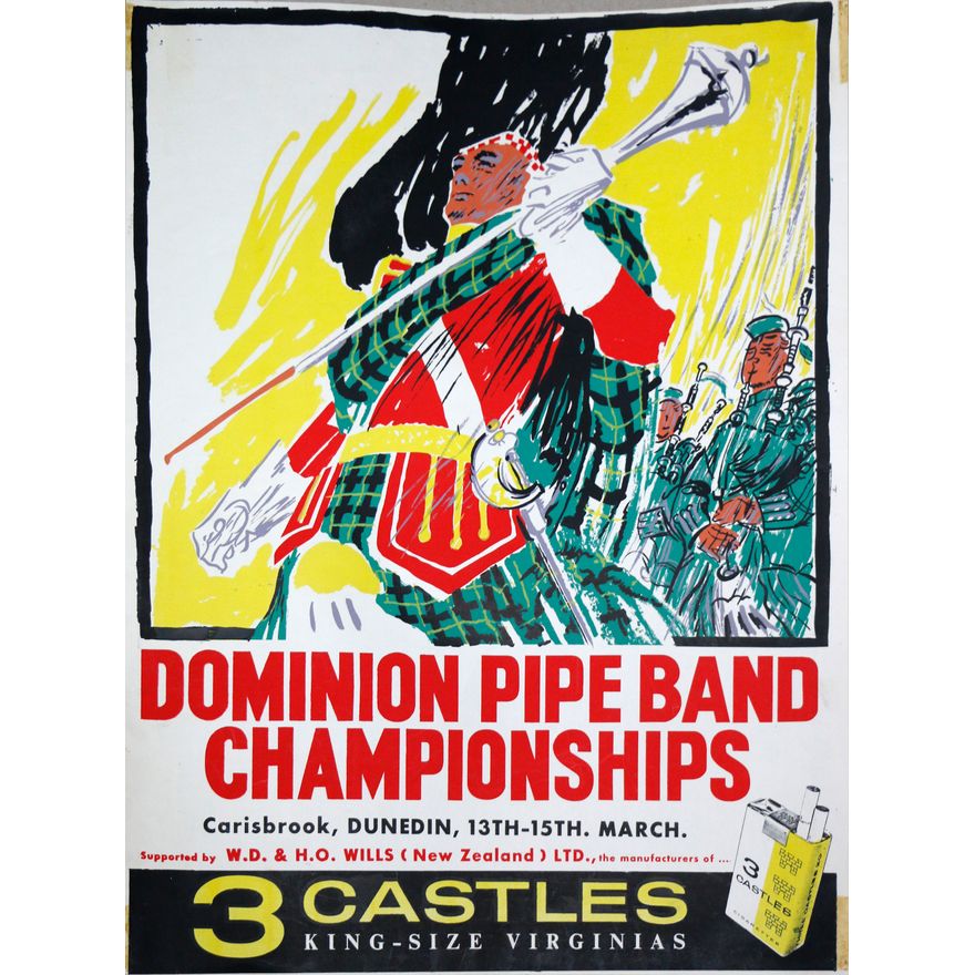 ADVERTISING POSTER  -  DOMINION PIPE BAND CHAMPIOSHIPS [ca 1964]