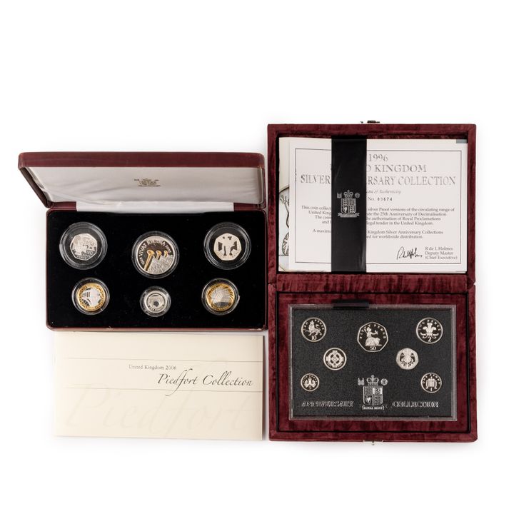 Great Britain, Royal Mint - 25th Anniversary of Decimalisation, Accumulation, 1996 - 2006,  FDC