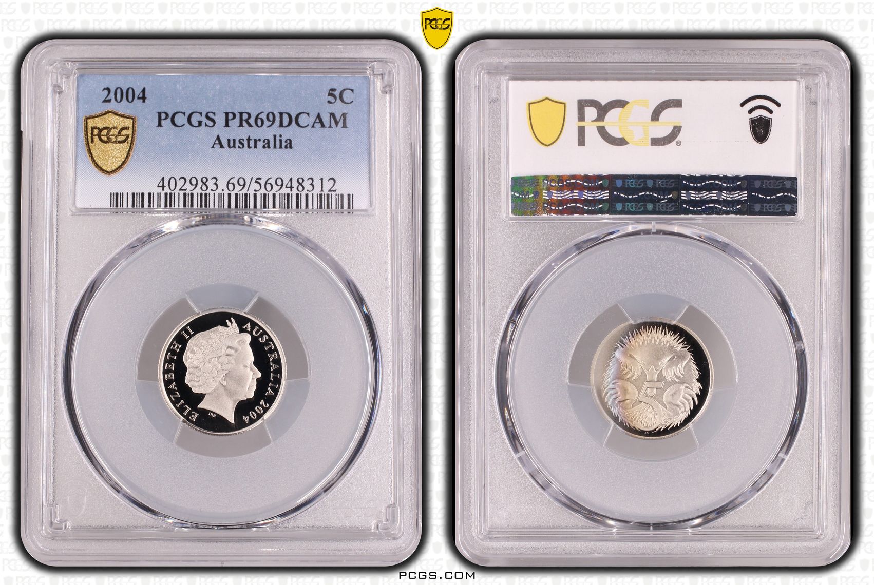 Five Cent, 2004, PCGS PR69DCAM