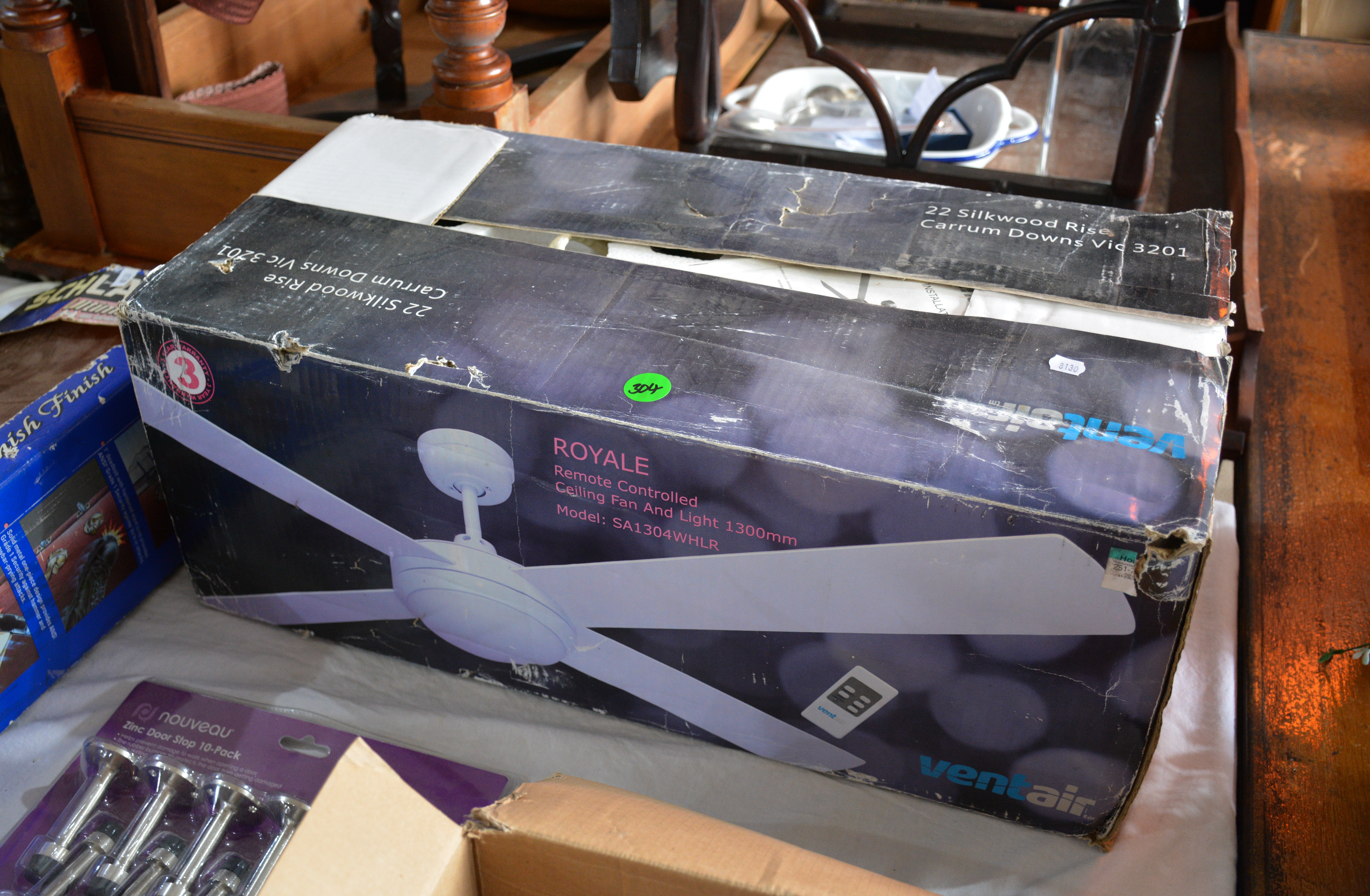 Royale Remote Control Ceiling Fan and Light — sold at auction in New Zealand for $30