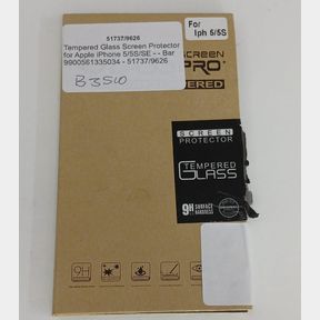 Tempered Glass Screen Protector for Apple iPhone 5/5S/SE - - Bar 9900561335034 - 51737/9626 SN B3 (S10)