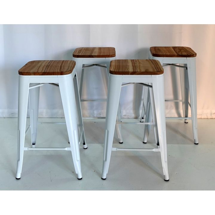 SET OF 4 KITCHEN STOOLS
