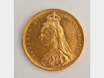 1887 VICTORIA JUBILEE HEAD MELBOURNE MINT GOLD SOVEREIGN
