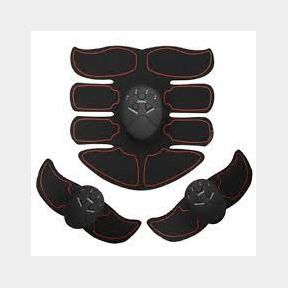 EMS Rechargeable Muscle Toning and Firming AB Stimulator. 8 Fin + 12 Gel Pads-50582/5531 (B1 S1)