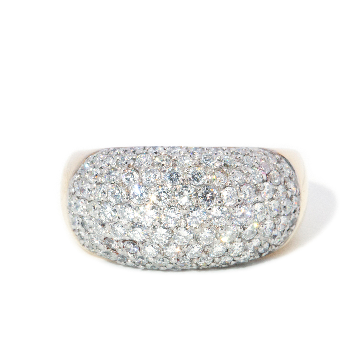 73 · 2.00 Carat Diamond Pavé 18ct Gold Ring