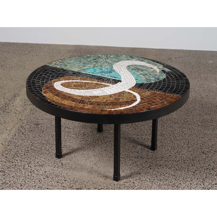 John Crichton - A large circular coffee table