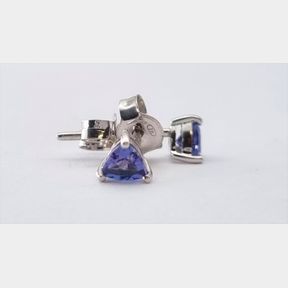 9CT WHITE GOLD + .530CT TANZANITES - 51611/97