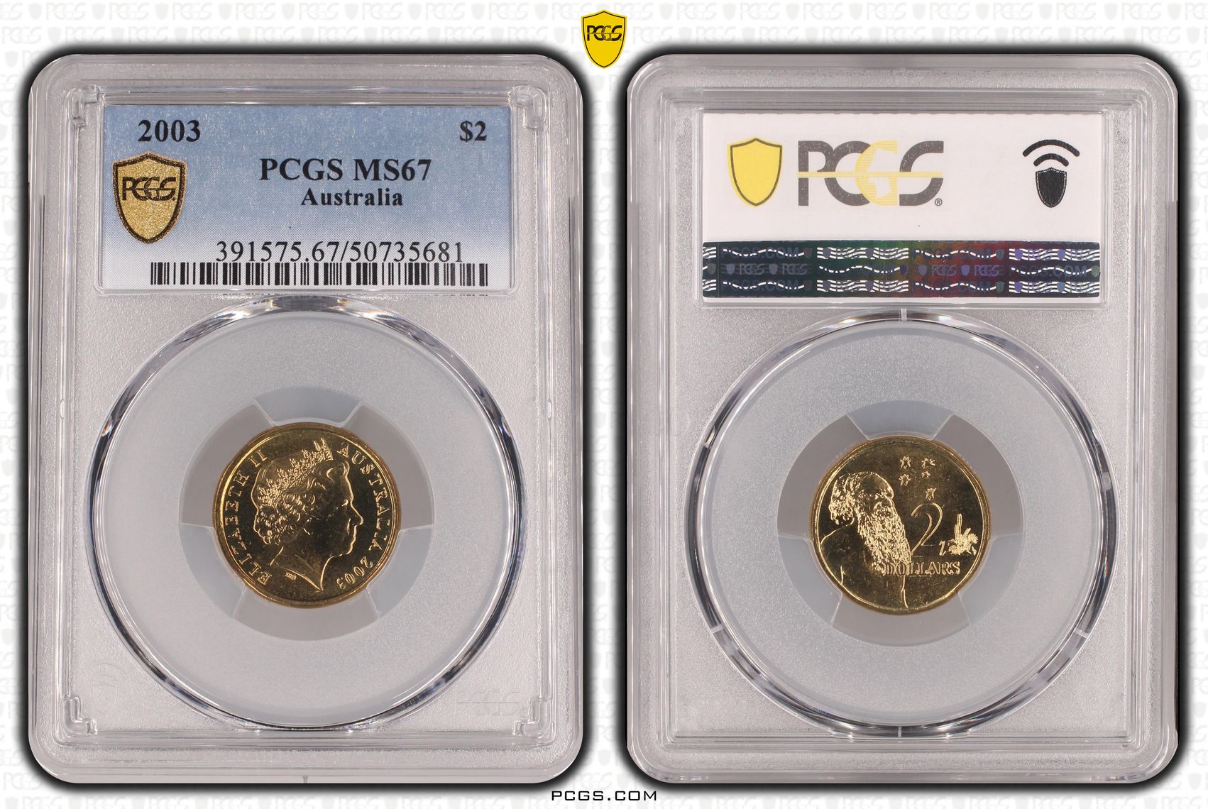 Two Dollar, 2003, PCGS MS67