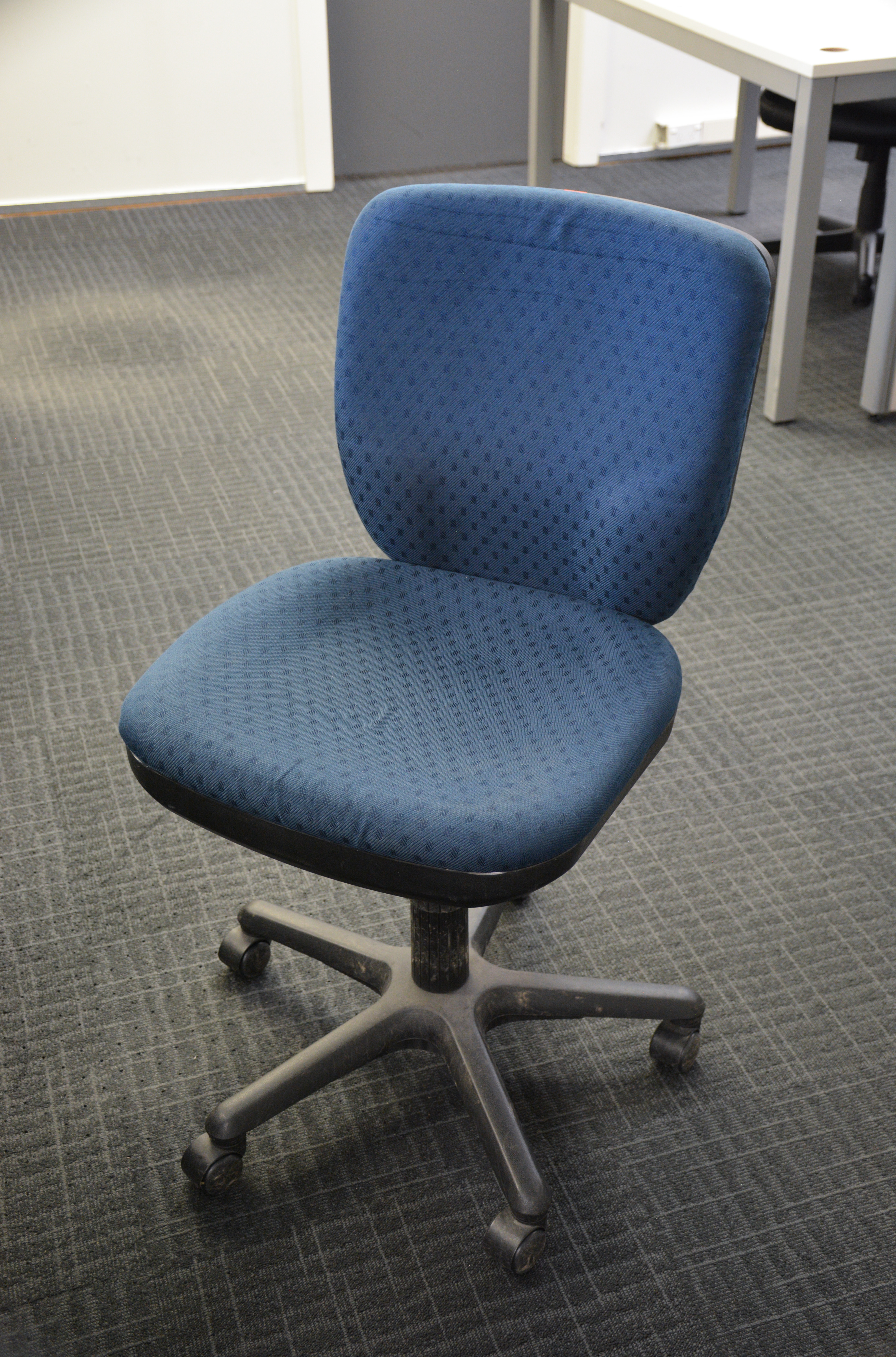 Blue Textile Office Chair — sold at auction in New Zealand for $25