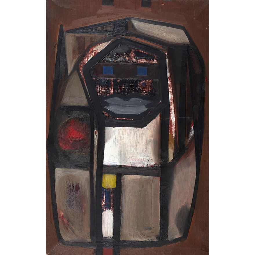 Stefan Krygier | Kobieta z różą, 1964