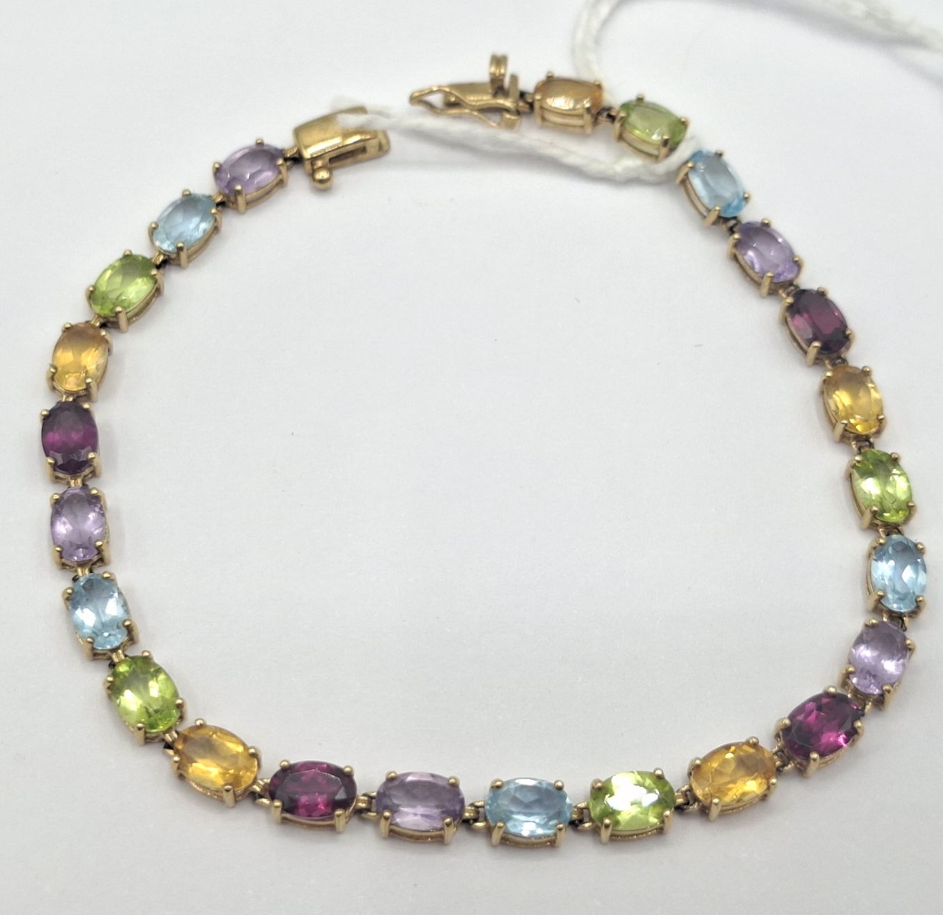 9ct Gold Gemstone Bracelet