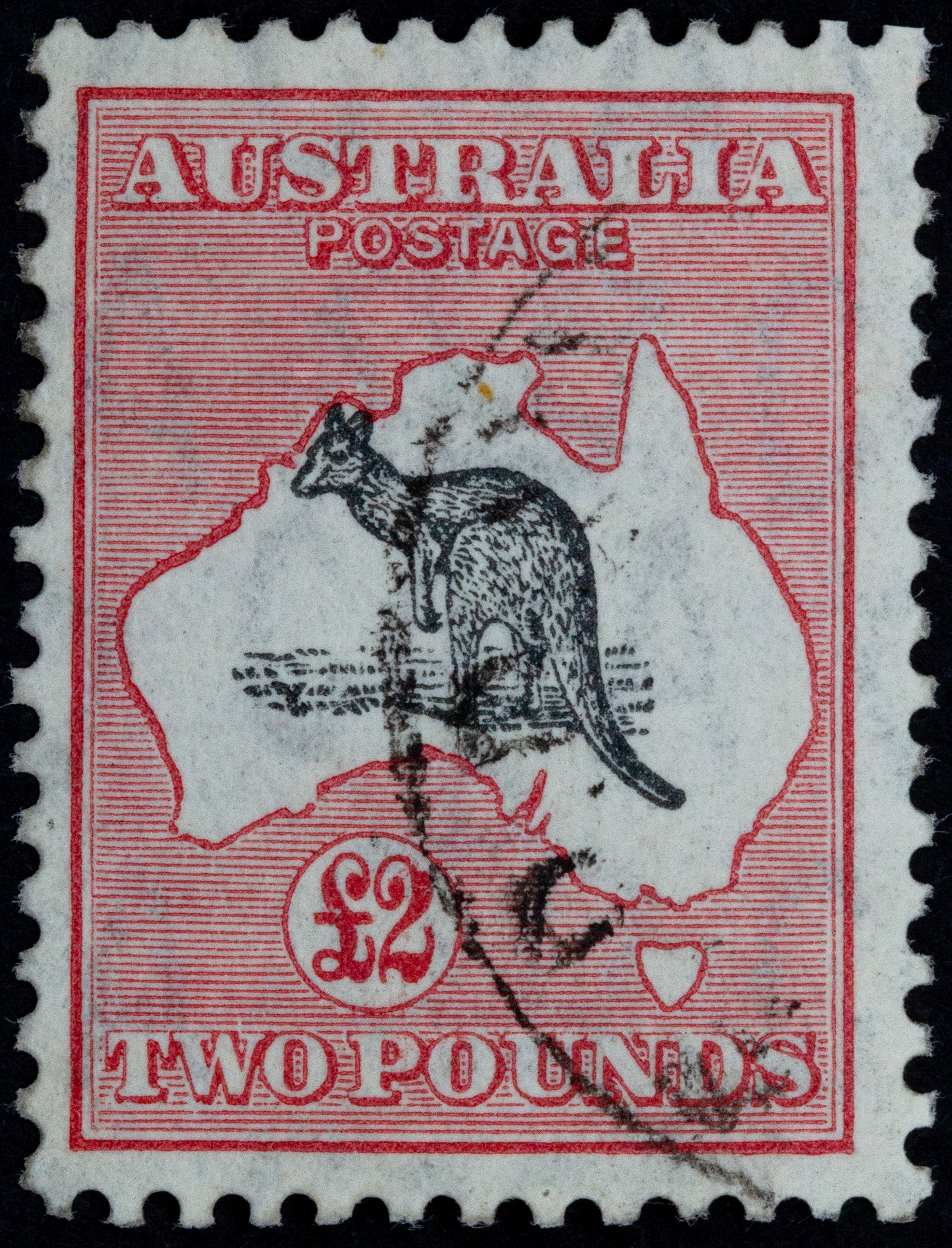 428 · C of A Watermark, Two Pounds, 1934, Fine