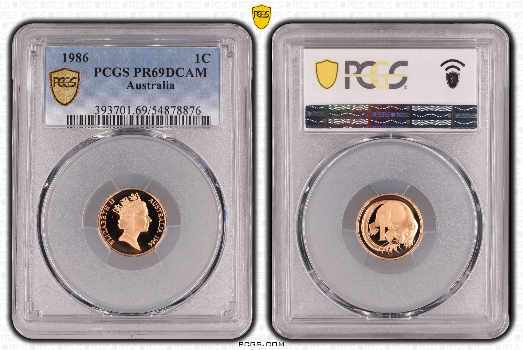 One Cent, 1986, Pcgs Pr69dcam