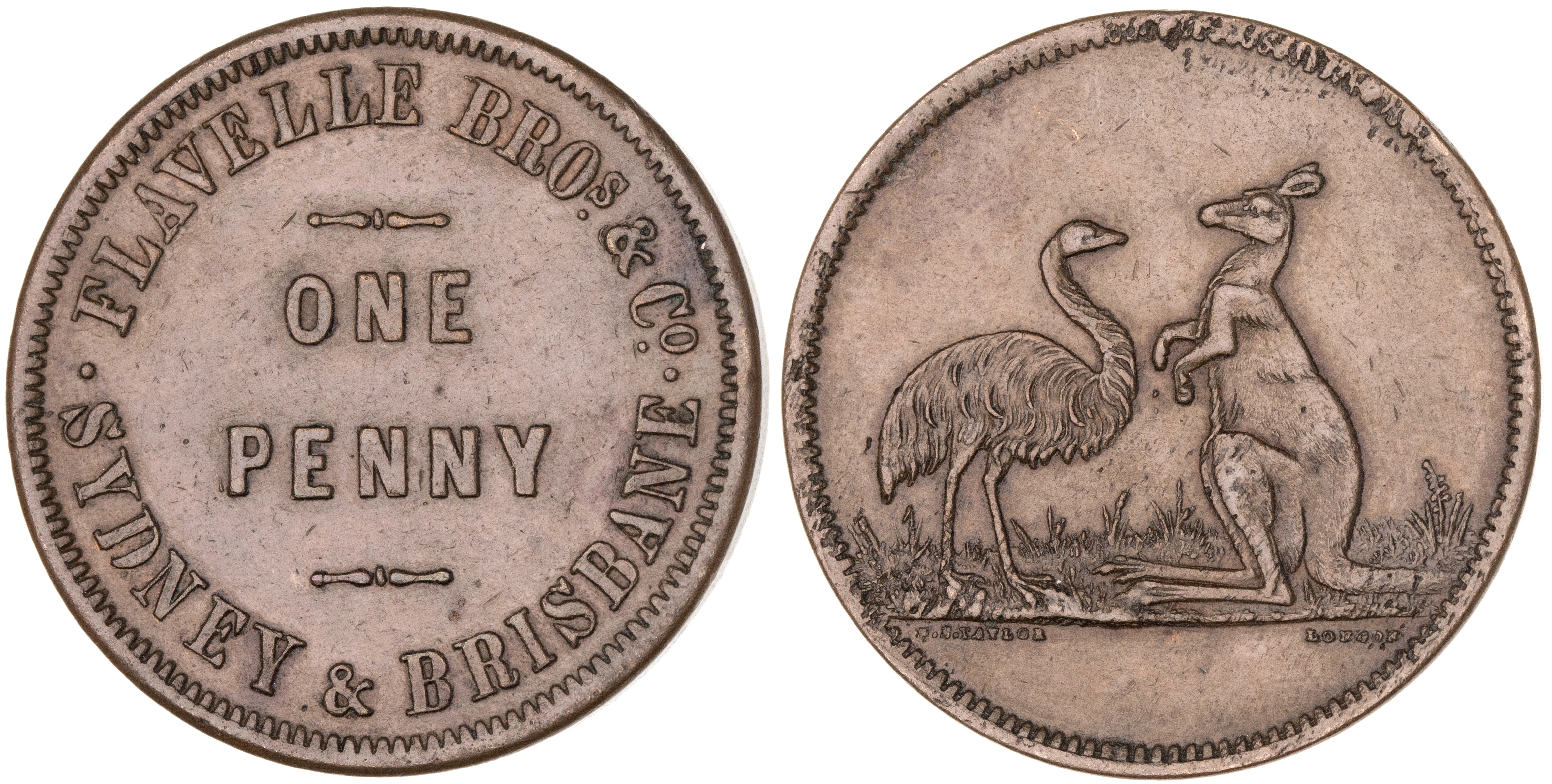 Sydney, New South Wales, Flavelle Bros & Co., Penny, gVF