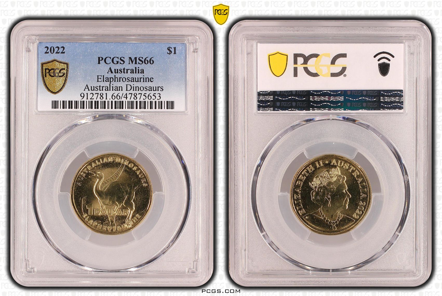 Elaphrosaurine , One Dollar, 2022, PCGS MS66