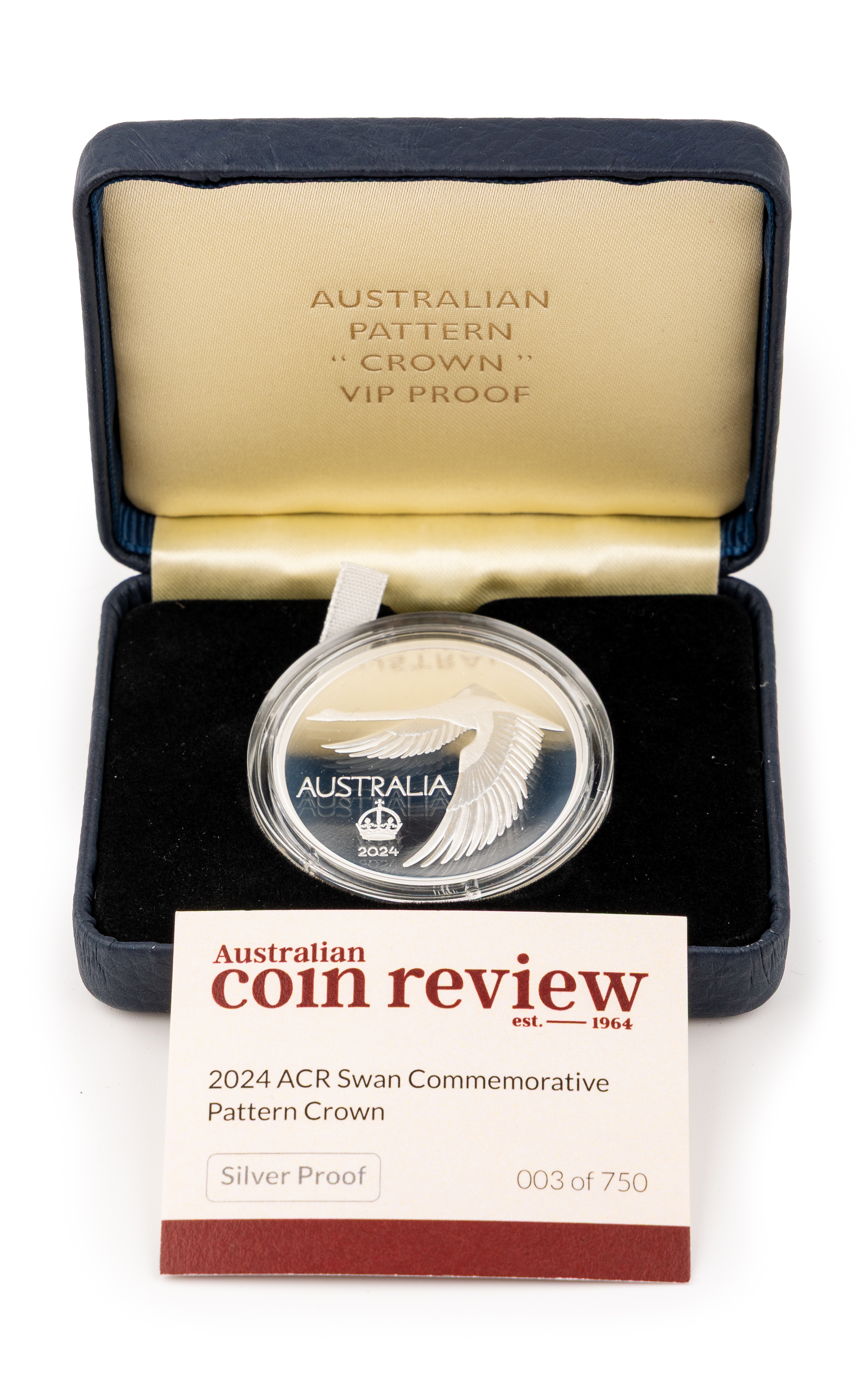 ACR Swan Dollar Pattern VIP Proof, Crown, 2024, FDC