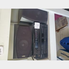 Infinity speakers, Sony CD player, JVC receiver