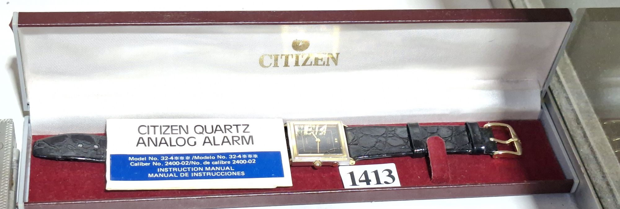 1413 · CITIZEN ALARM UNISEX WRIST WATCH