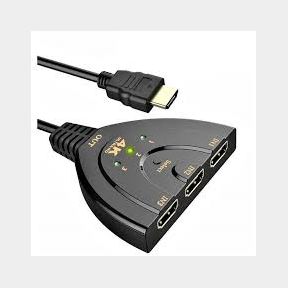 3-Port HDMI Switch with Pigtail Cable 4K Ultra HD - Bar 9902025768655- 51748/10497 AS B1 (S9)