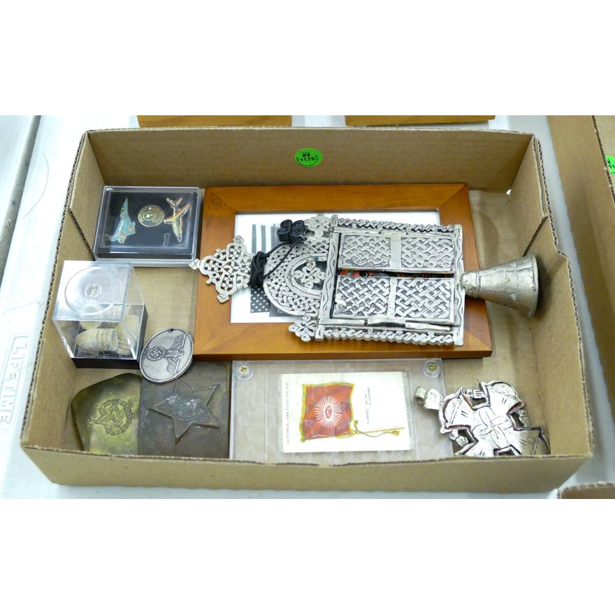 Box Coptic Metal Crosses etc.
