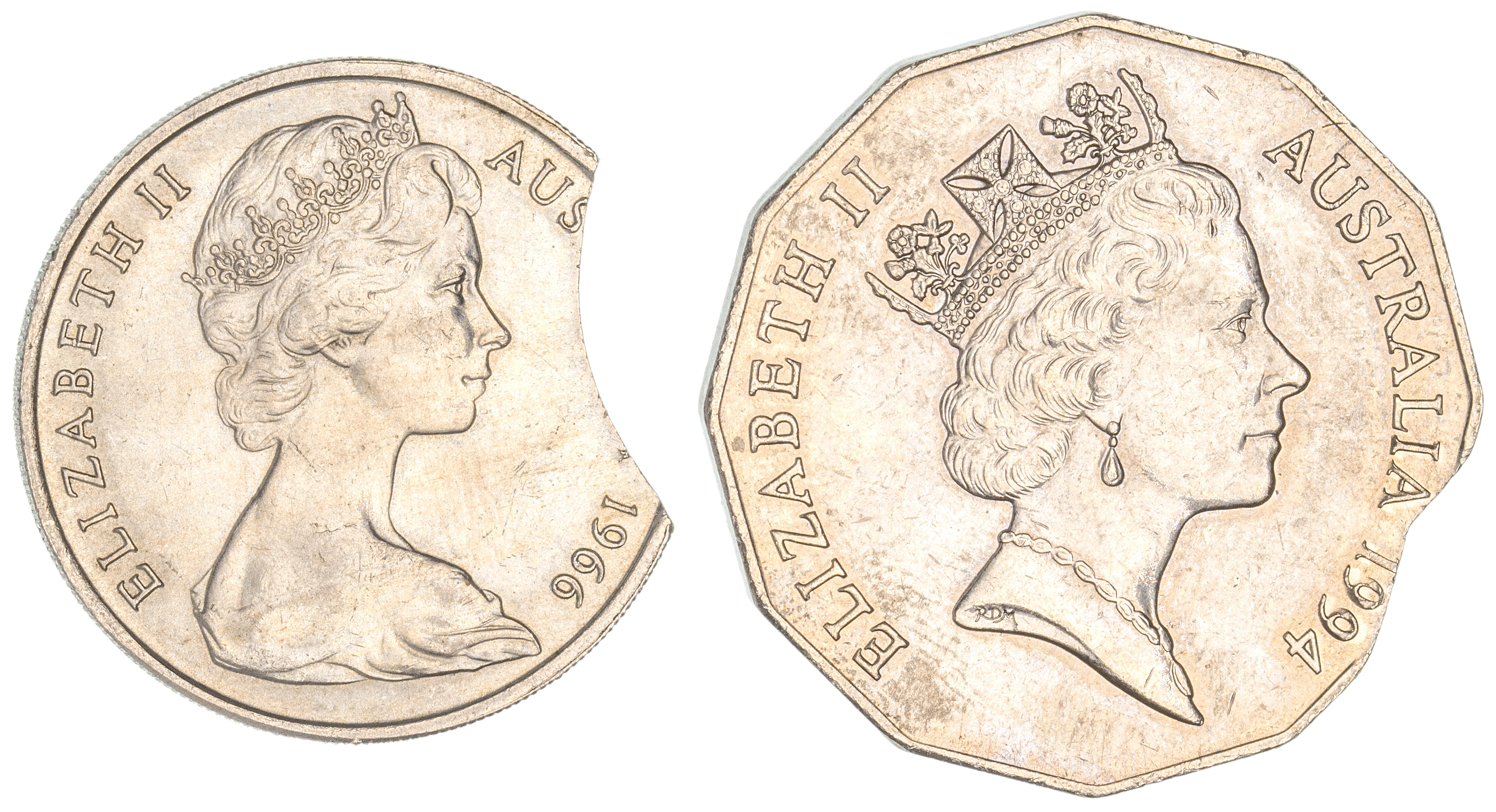 Elizabeth II, Twenty Cents, 1966, UNC