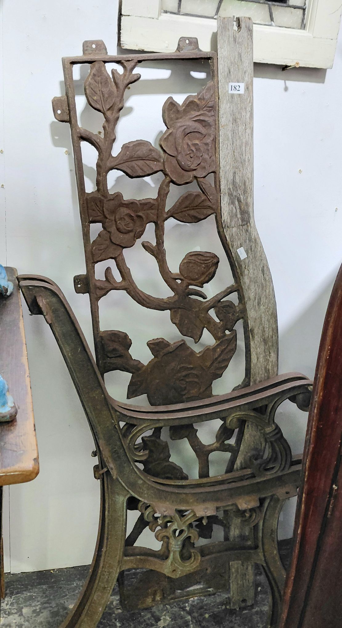 182 · CAST IRON BENCH PIECES