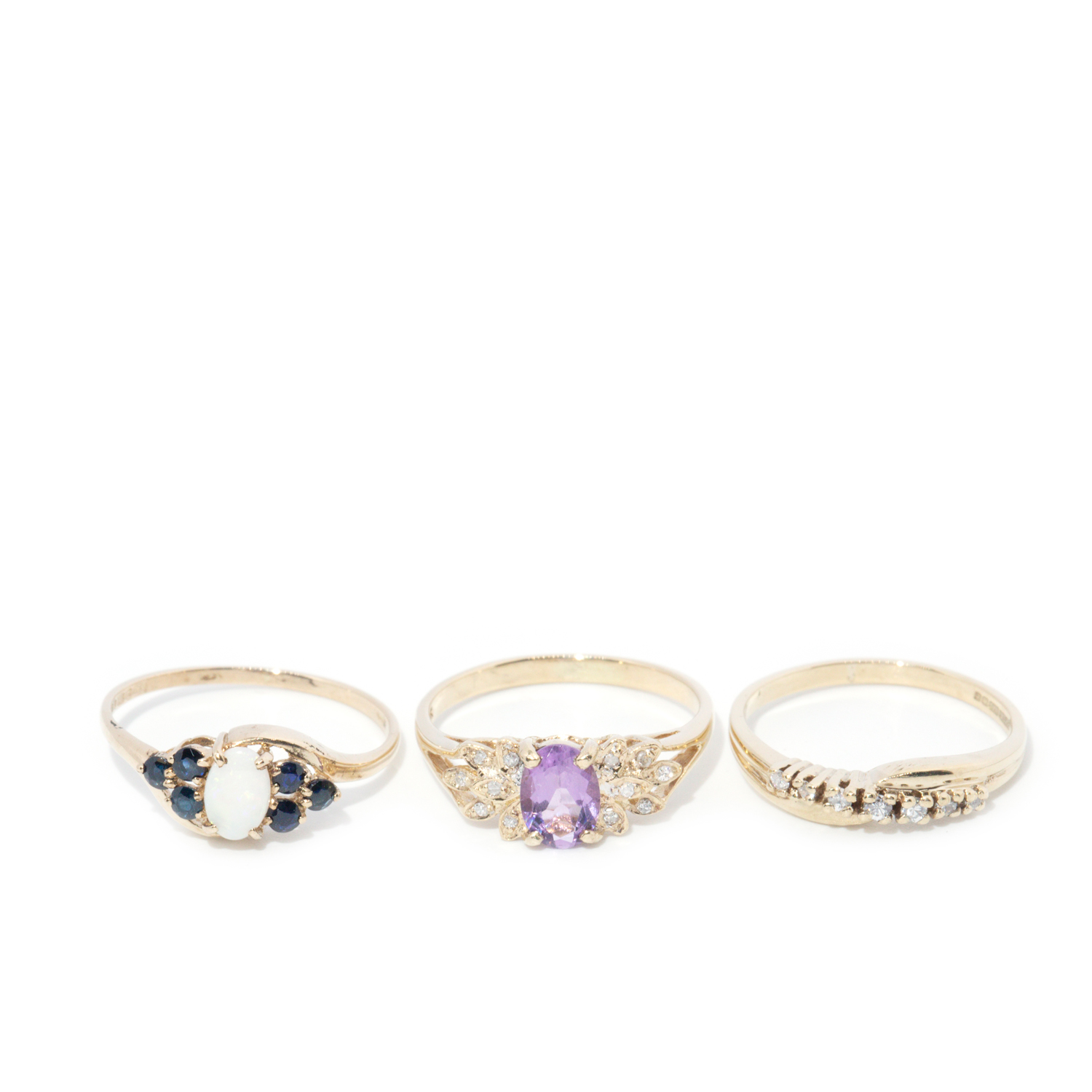 Three 9ct Gold Rings