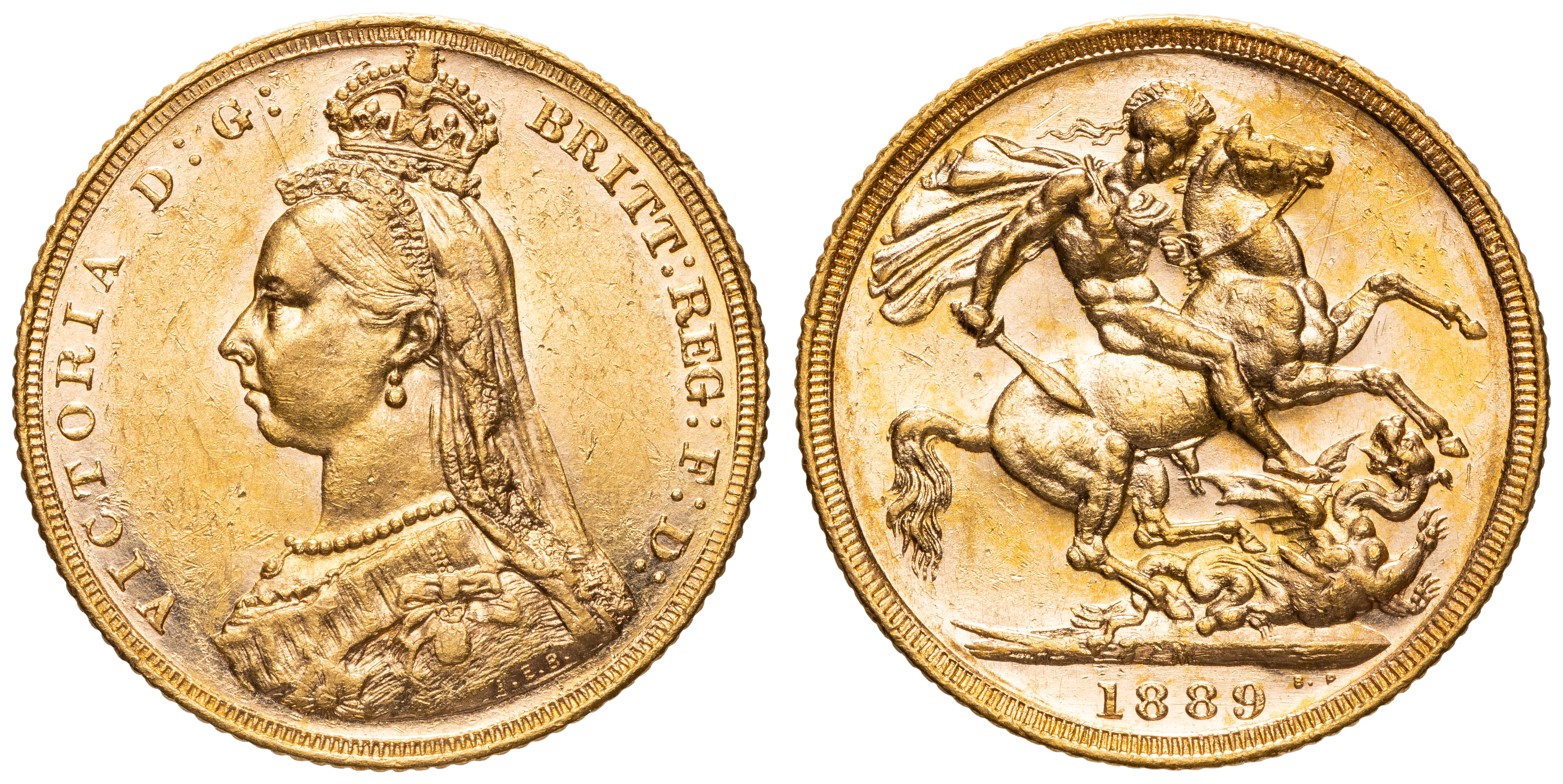 Victoria, Sovereign, 1889-M, gEF