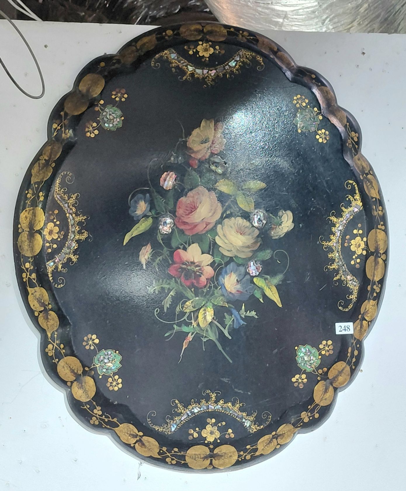 248 · FRENCH PAPIER MACHE WALL HANGING