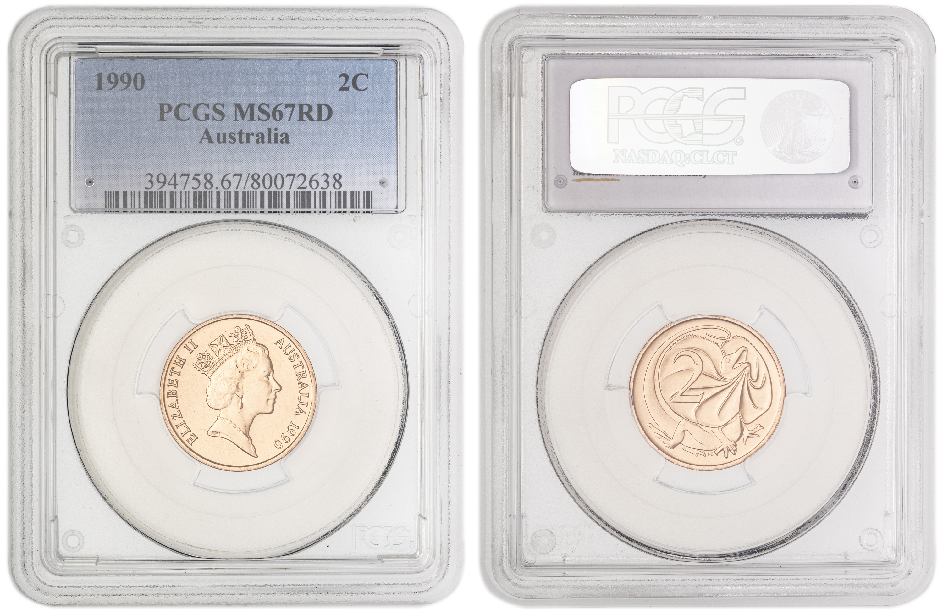 , Two Cent, 1990, PCGS MS67RD