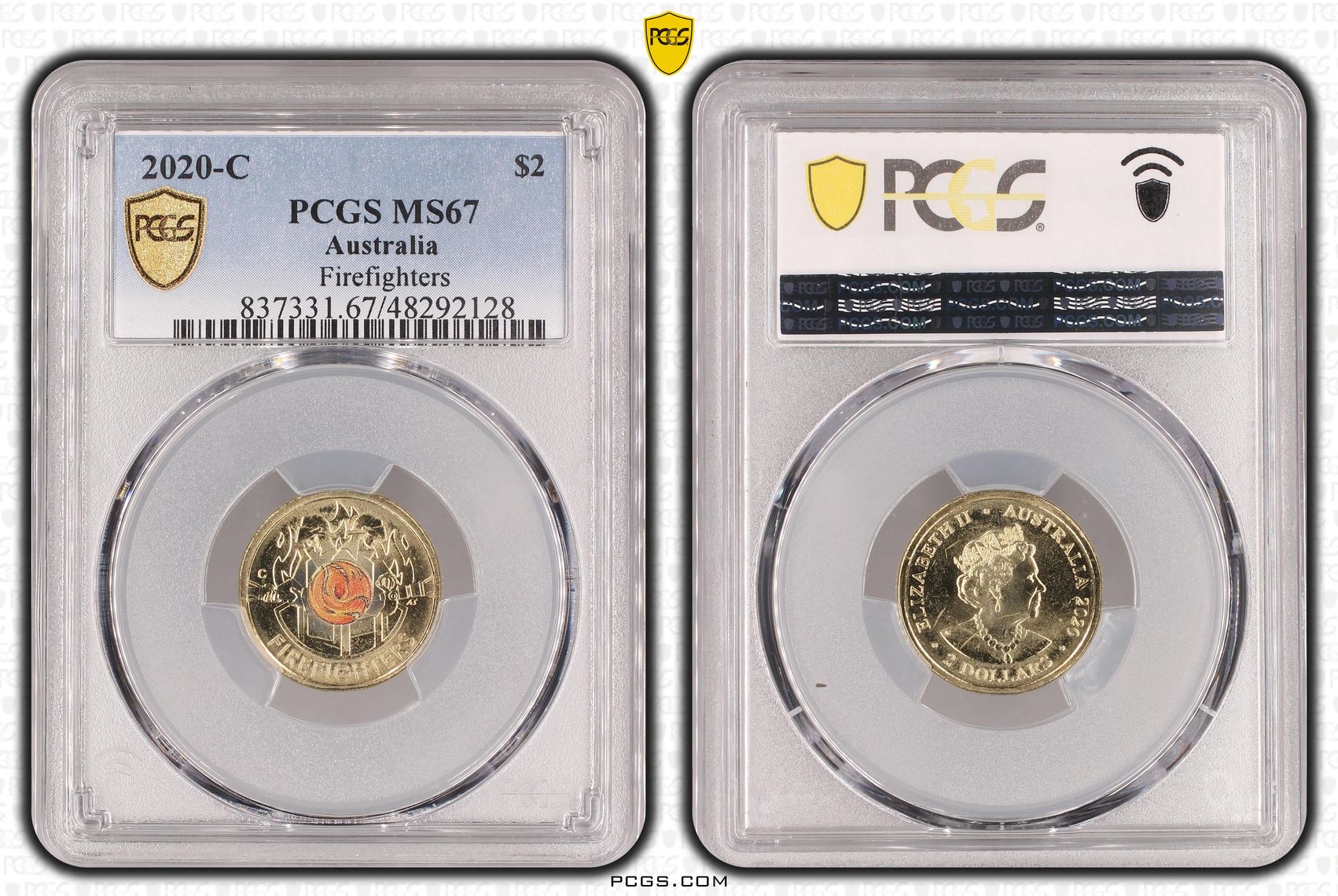 Firefighters Colorized , Two Dollar, 2020-C, PCGS MS67