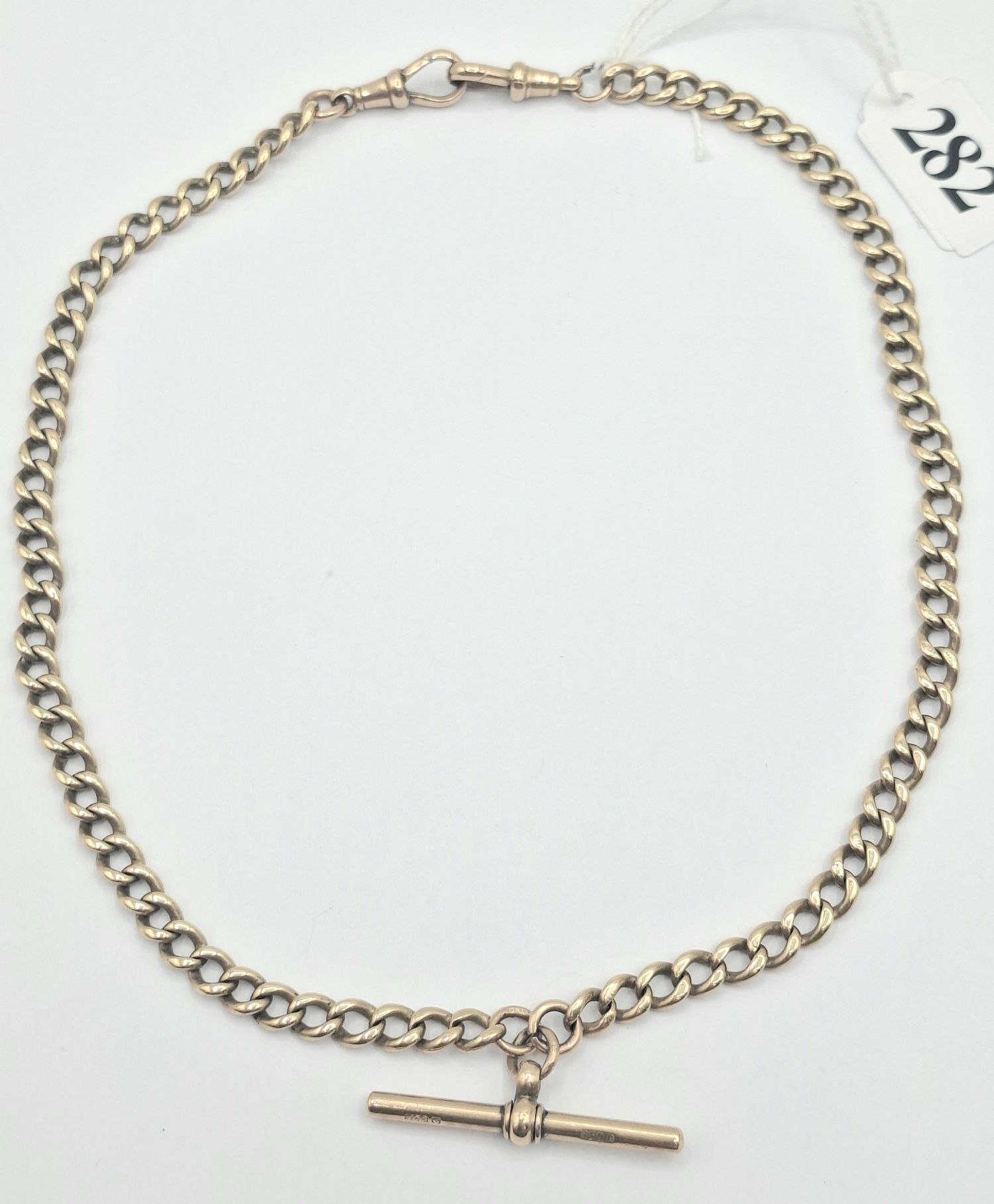 282 · ANTIQUE 9CT FOB CHAIN
