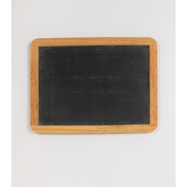 Joseph Beuys 1 Wirtschaftswert (Schultafel) 1984