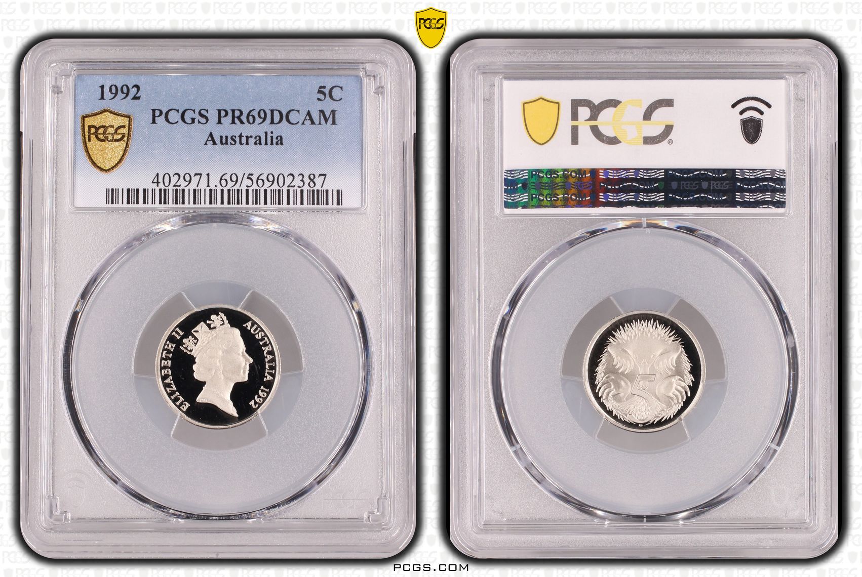 Five Cent, 1992, PCGS PR69DCAM