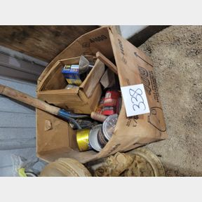 Lg. box metal oil can and other product containers and camera parts