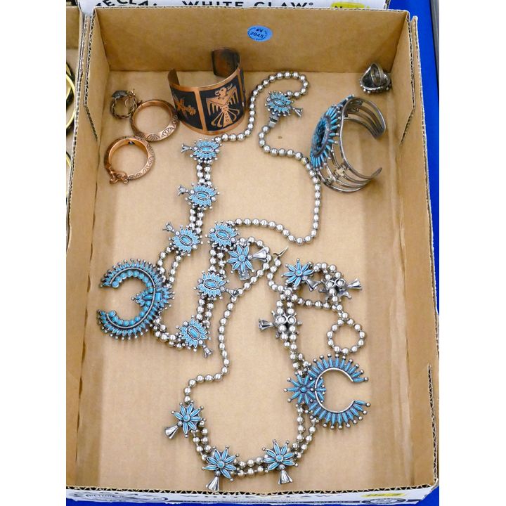 Box Vintage Southwest Costume Jewelry