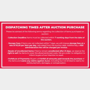 DISPATCHING TIMES AFTER AUCTION PURCHASES
