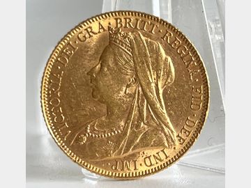 1900 VICTORIA OLD HEAD LONDON MINT GOLD SOVEREIGN
