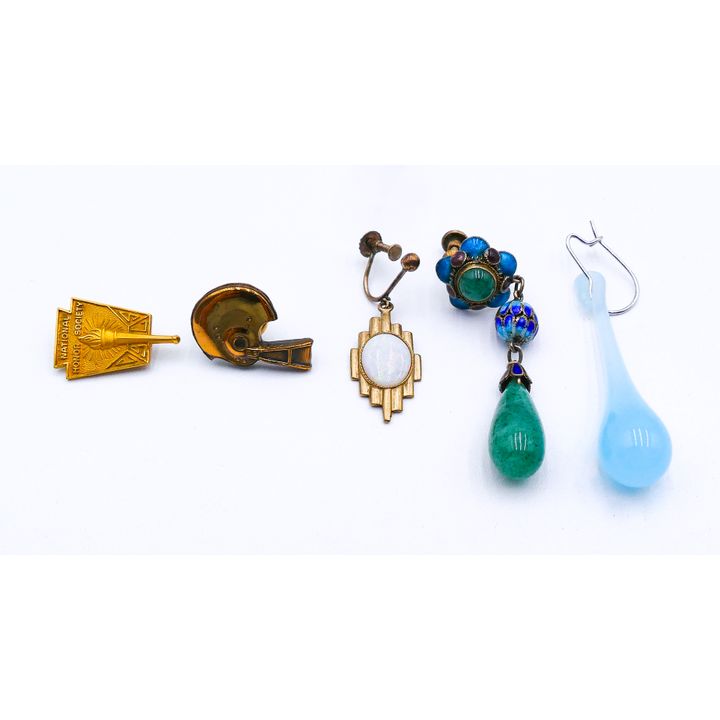 Box 9ct Opal Single Earring etc.