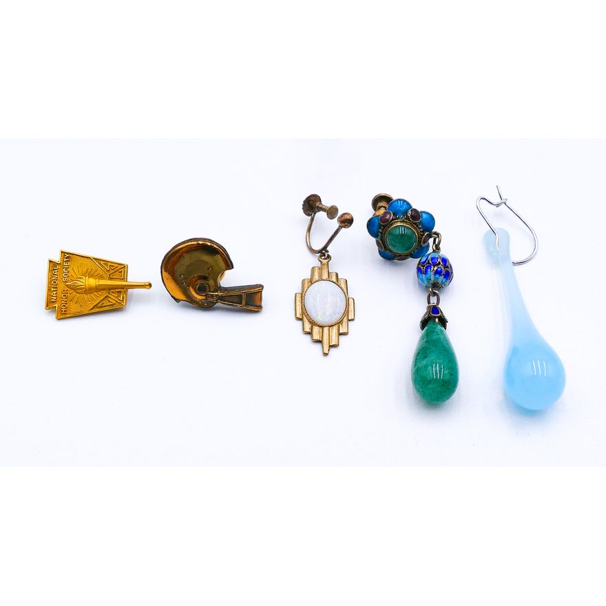 Box 9ct Opal Single Earring etc.