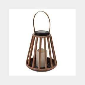 Solar Lantern with LED Candle - 20x34cm --51744/2396- Bar 739252351492 | WW23