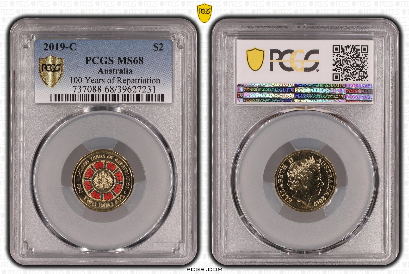 100 Years of Repatriation, Two Dollar, 2019-C, PCGS MS68