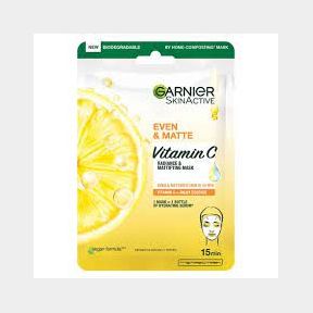Garnier Even & Matte Tissue Mask - Vitamin C | SJ 51672/16802 B9 (S6 SB)