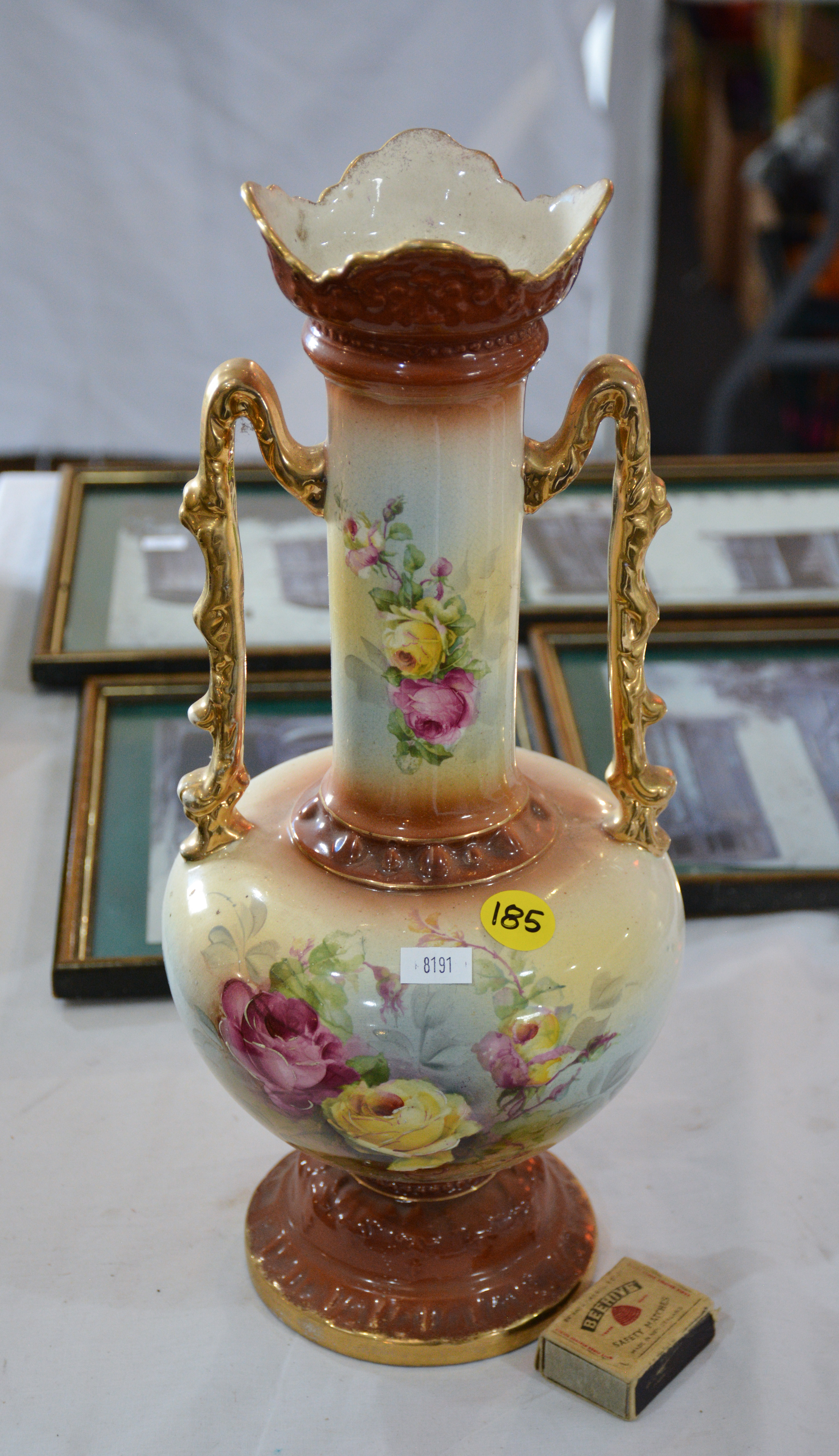 Tall Vintage Ceramic Vase — sold at auction in New Zealand for $15