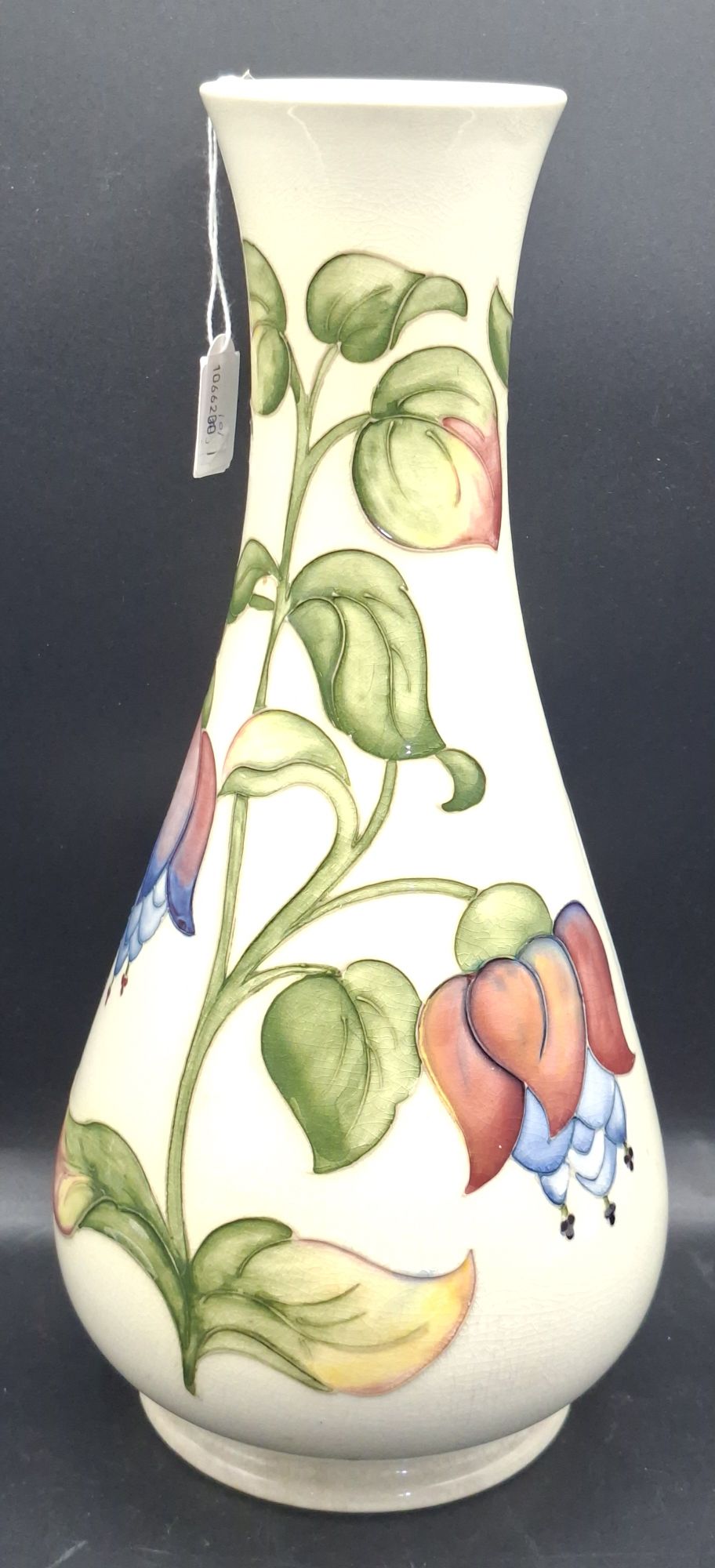 WALTER MOORCROFT FUCHSIA VASE