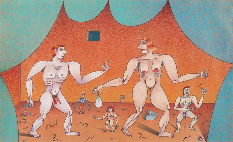 Jim Nutt
(American, b. 1938)
Do you See Something?, 1985