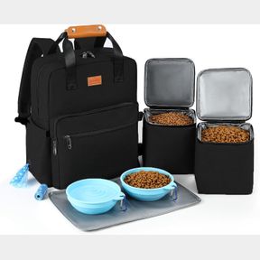 38L X 30W X 8H CM DOG TRAVEL BAG, DELOMO AIRLINE APPROVED ORGANIZER BACKPACK WITH MULTI-FUNCTION POCKETS, 25L ACCESSORIES SET WITH