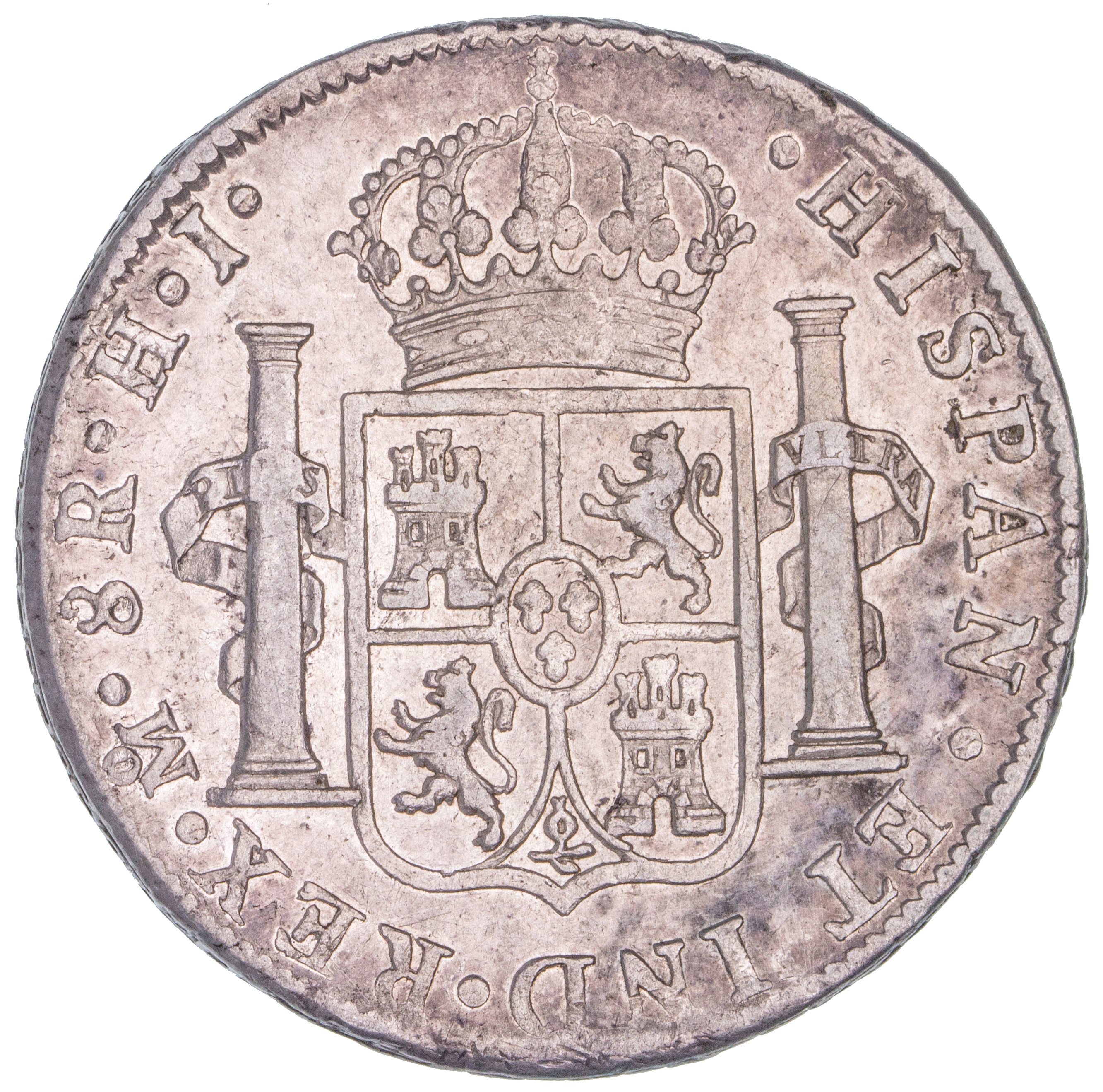 Mexico, Ferdinand VII, Eight Reales, 1810-HJ, VF